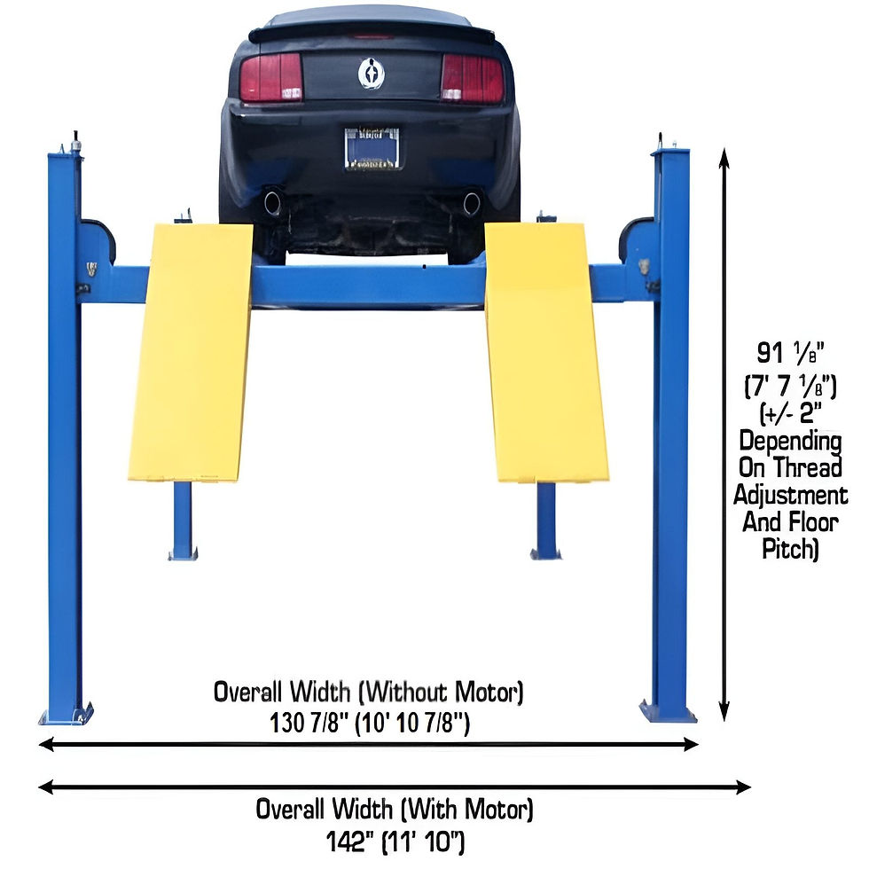 Thumbnail: Atlas 414, 14,000 lb 4 Post Lift - Commercial Grade