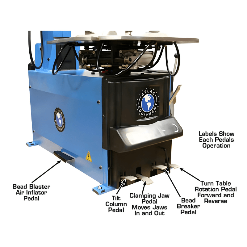 Thumbnail: Atlas TC755 Tire Changer With WB49-2 Wheel Balancer Combo 3
