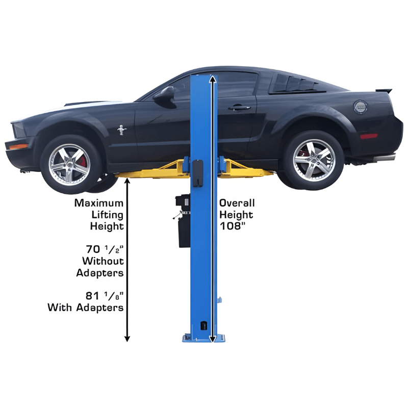 Thumbnail: Atlas BP8000, 8,000 lb 2 Post Lift - Low Ceiling