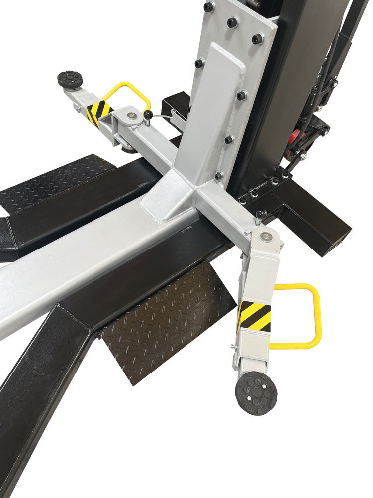 Thumbnail: iDeal MSC-6KLP Low Profile Mobile Single Post Lift – 6,000 lb, Black
