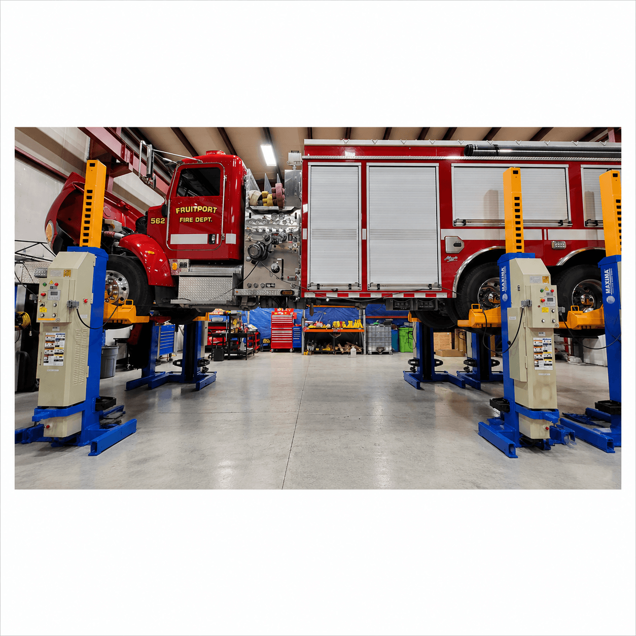 Atlas ML-6051BC 18,500lb Mobile Column Lift System (6-Pack) - ALI Certified