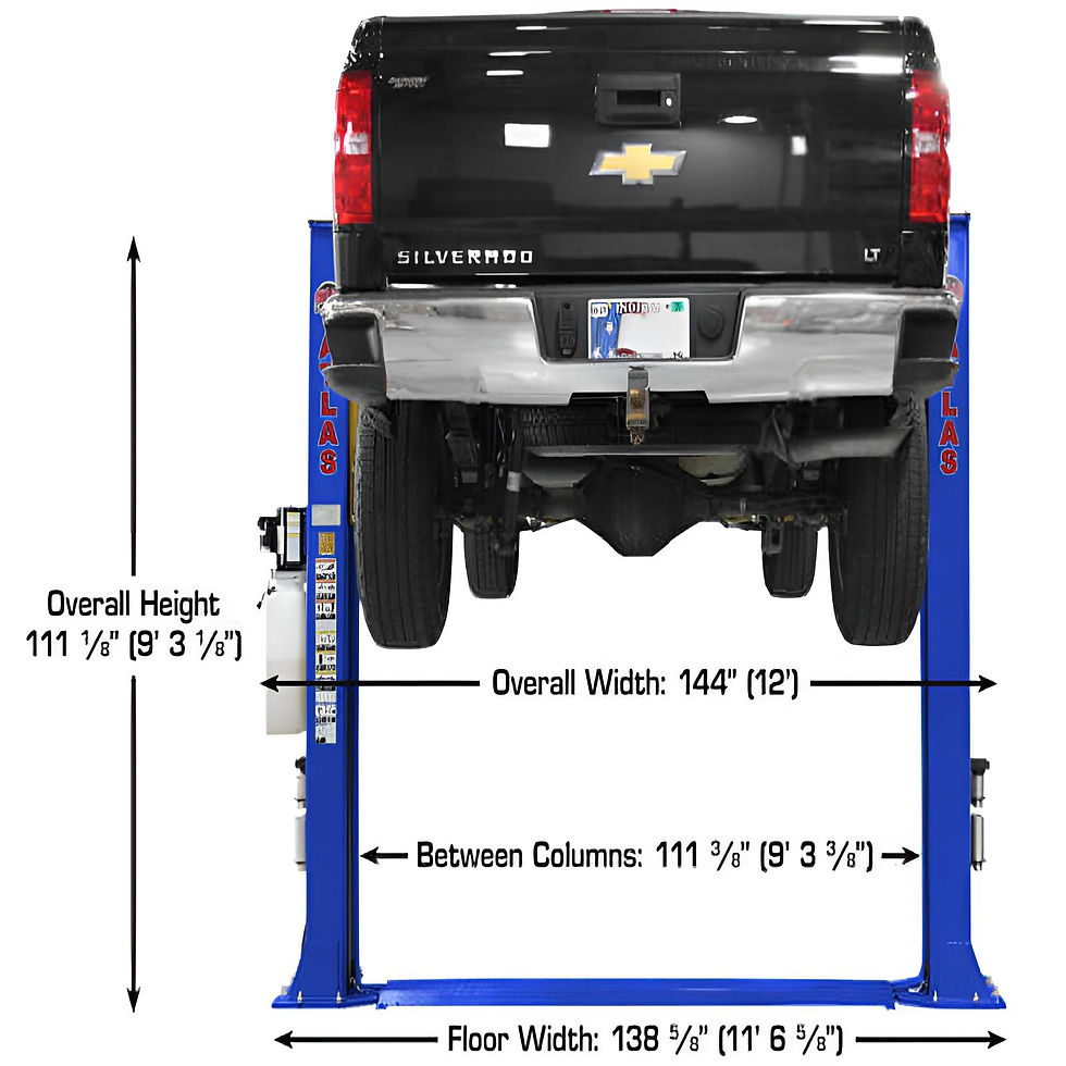 Thumbnail: Atlas PVL9BP 9,000 lb 2 Post Lift - ALI Certified