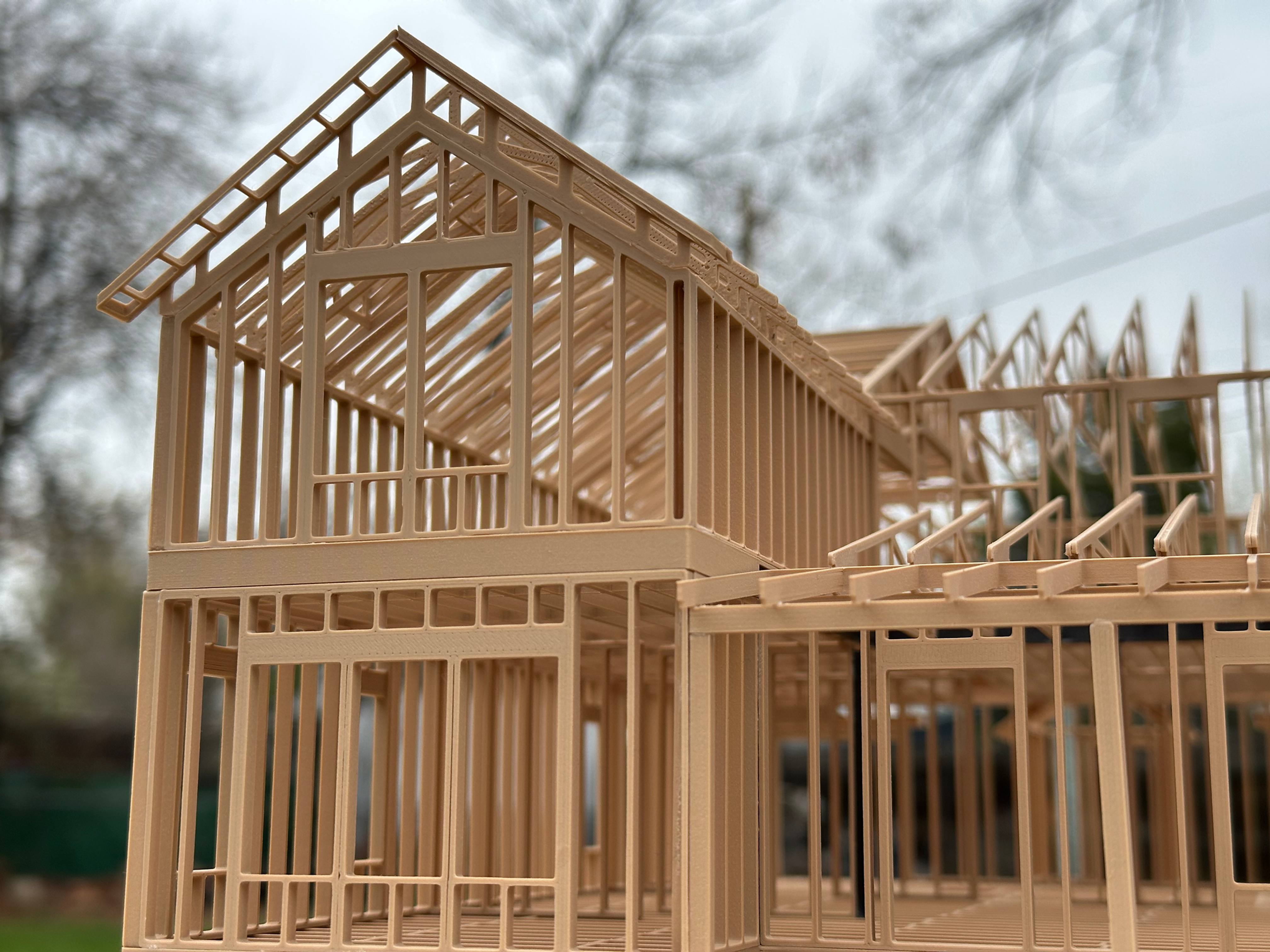 Custom House Framing Model | Archileaf LLC
