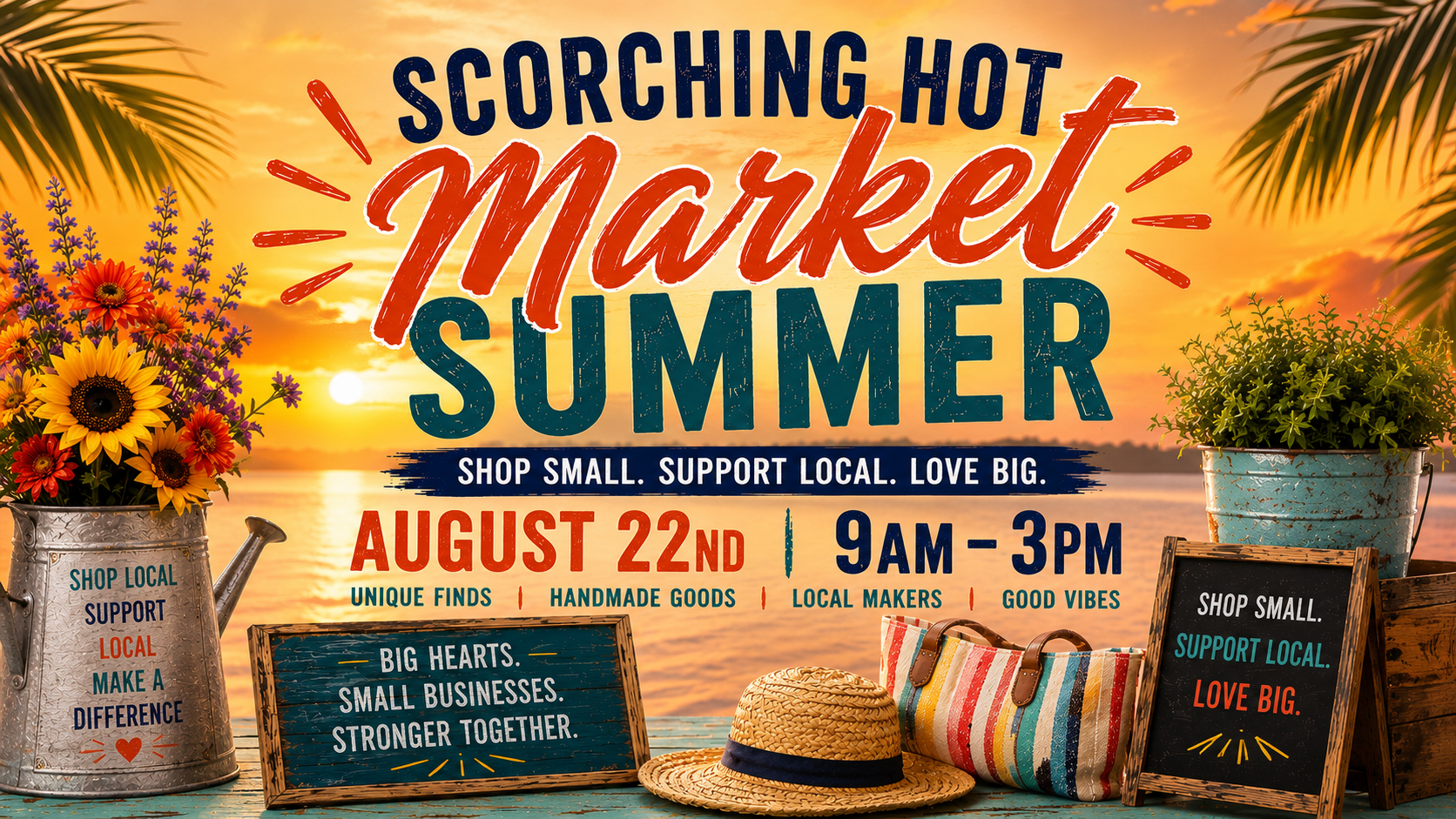 Scorching Hot  Summer Market August 22nd
