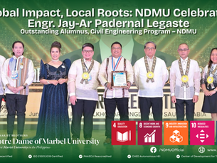 Engr. Jay-Ar Padernal Legaste receiving the Outstanding Migrant Worker Award during the 127th Philippine Independence Day Celebration in Al-Khobar, Saudi Arabia.