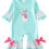 Thumbnail: HoneyDew -Snowman Appliqué Ruffle girl romper