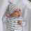 Thumbnail: Stoller Society - Top & Bottom  Striped Baby Outfit with Hat