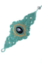 Armband mit schwarzer Onyx Edelstein Handgemacht