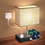 Thumbnail: Bedside Lamp with 2 USB Port, Touch Control Table Lamp with 1 AC Outlets and 2 P