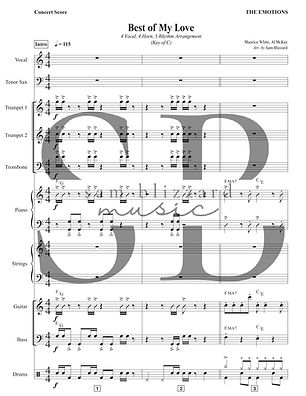 Best of My Love Arrangement