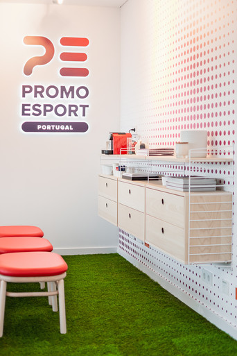 Zona de lounge do escritório