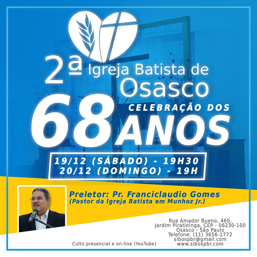 Celebração de 68 anos da SIBO