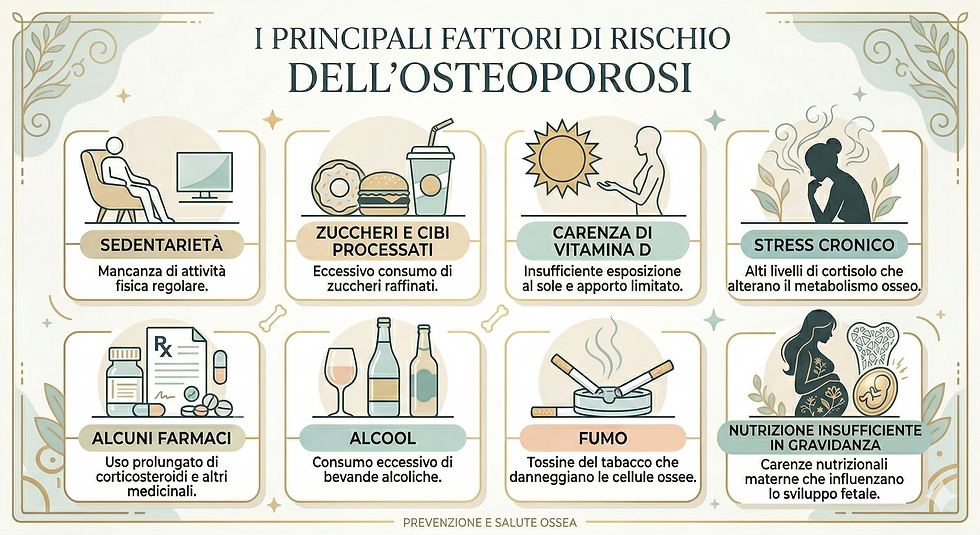 Principali Rischi Osteoporosi
