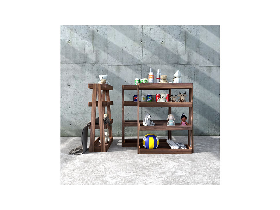 縮圖：NAOC, Walnut shelving unit