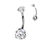 Miniatura: Piercing Ombligo Zircón - Navel - ADR Joyería Corporal