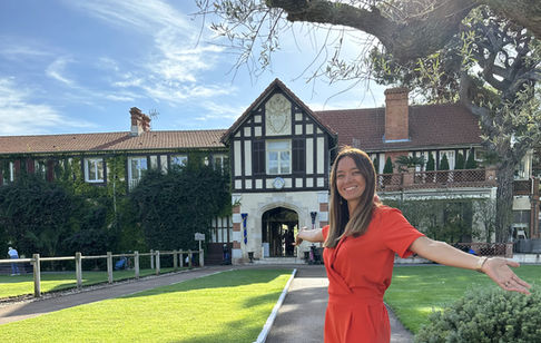 Véronique Lavergne, Event Venue Finder, en répérage au Golf Old Course