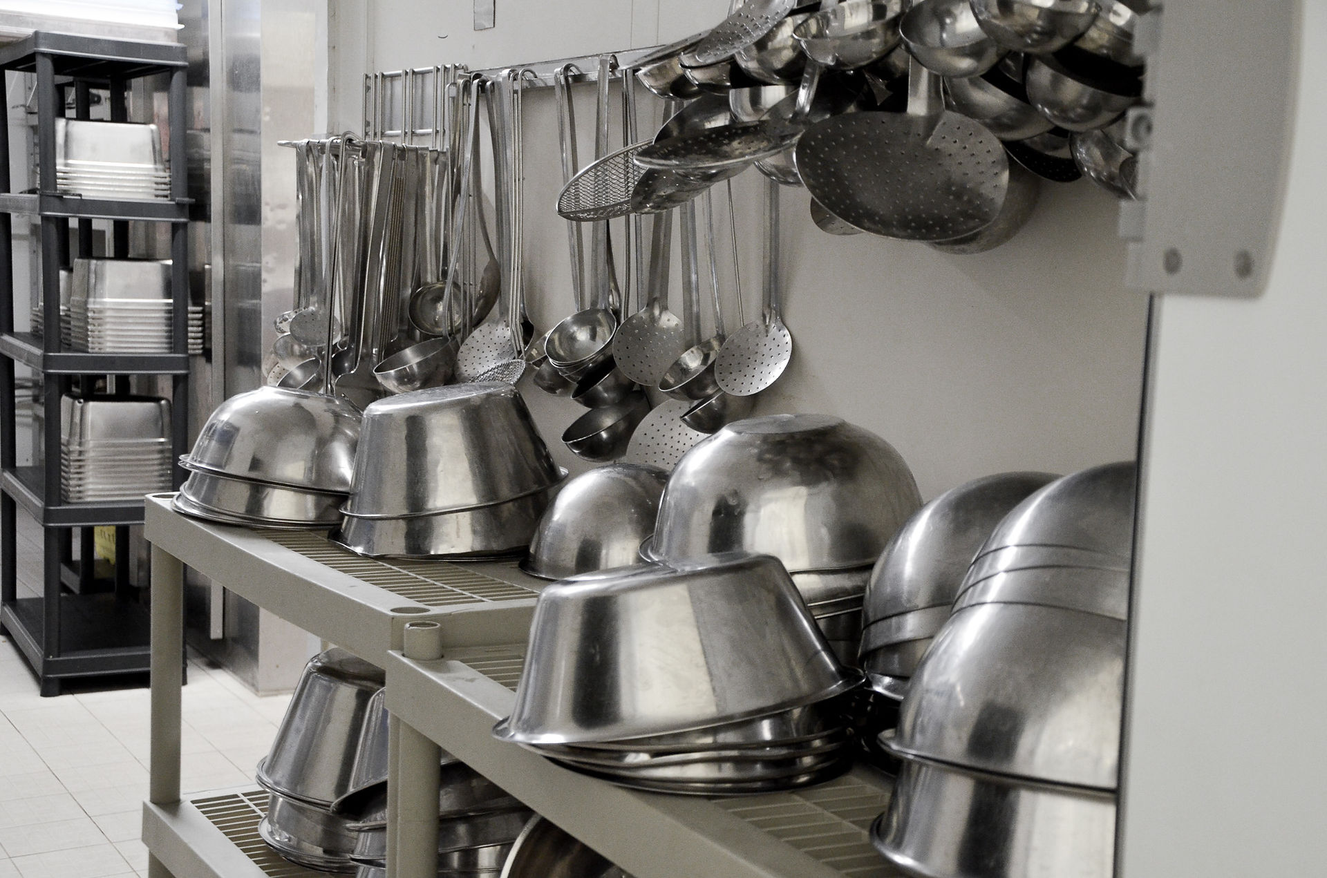 Kitchen utensils in the culinary laboratory