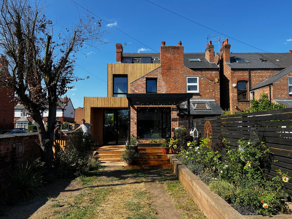Photo of back extension to a property