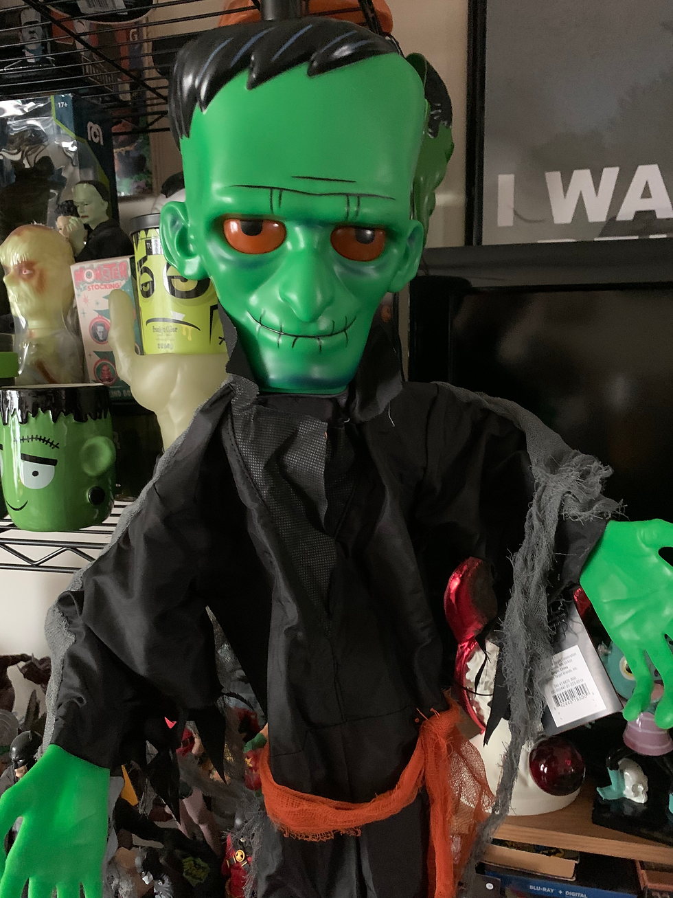 Frankenstein monster wall hanging with light and sound from Target