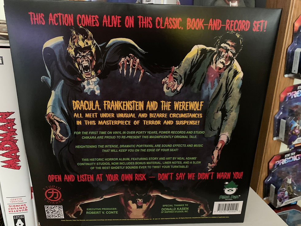 Neal Adams Monsters record back