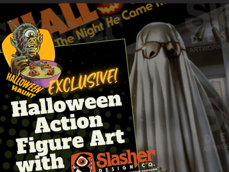 Halloween action figure art