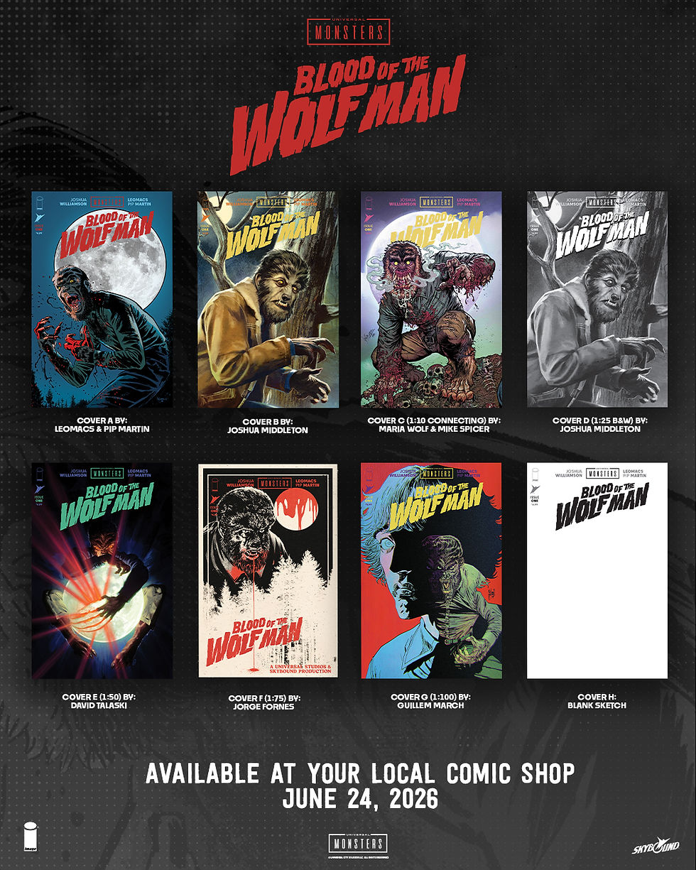 Blood of the Wolf Man #1 variant covers