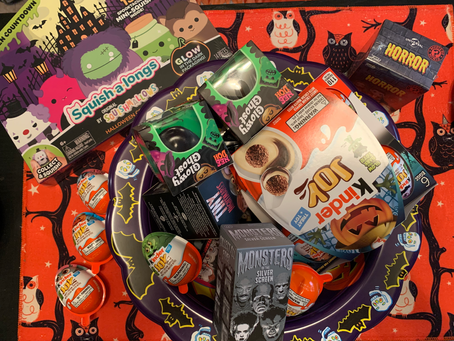 Our toy box, er candy bowl.