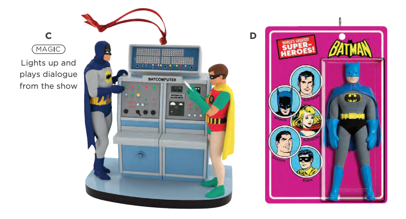 Batman ornaments