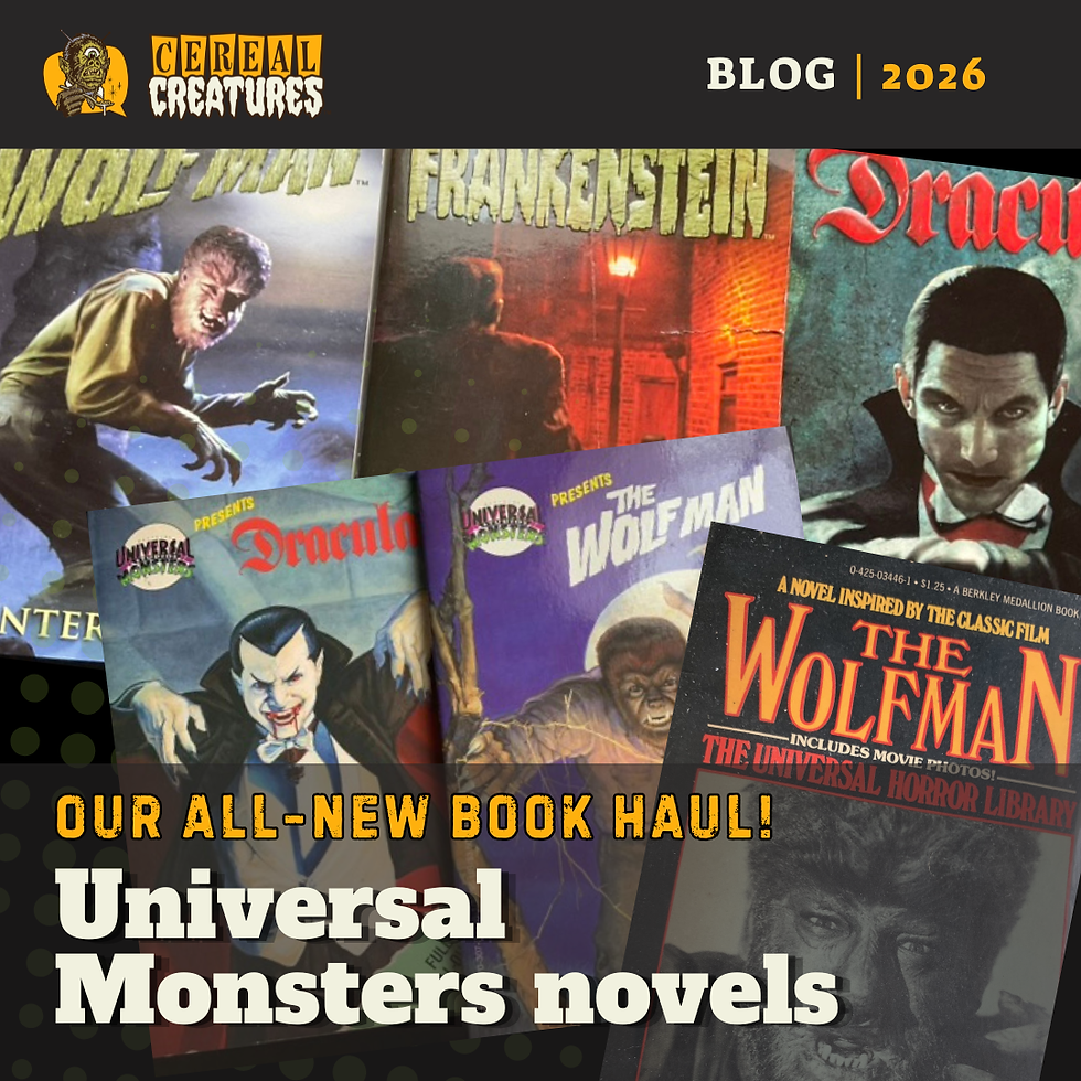 Universal Monsters Book Haul features forgotten, vintage novels