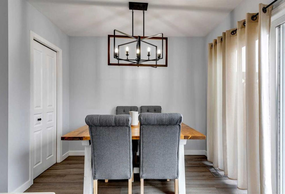 Open plan dining area
