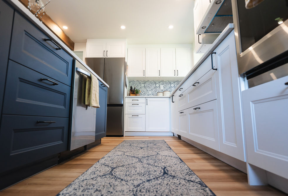 Kitchen renovation with cedar accents