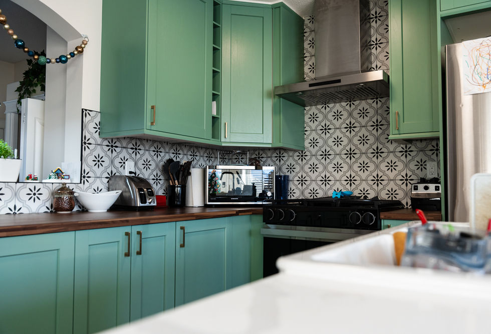 Feature backsplash design Calgary