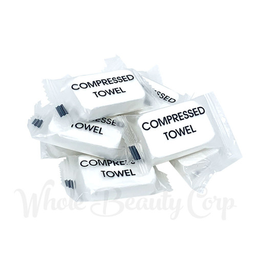 Compressed Washcloth,14"x10.5",10 Ct. Wholebeautycorp