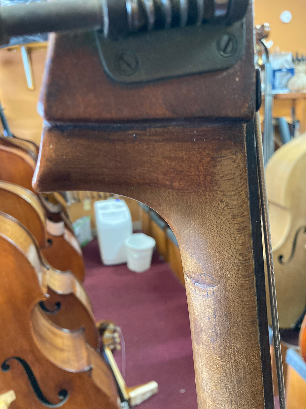 Thumbnail: 5/8 Antique Top-Hat European Bass SOLD