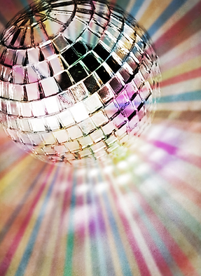 Glowing disco ball