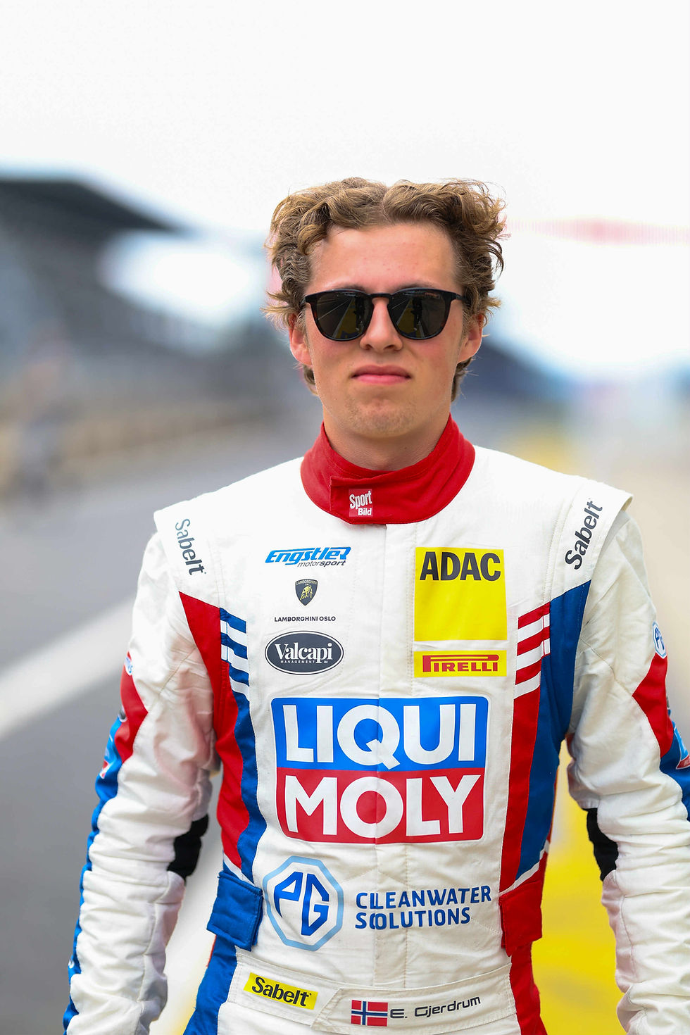 Emil Gjerdrum konkurrerer i Europa i ADAC GT Masters for Engstler Motorsport. Nå får han verdifull trening når han kjører i Racing NM. Foto: Privat. 