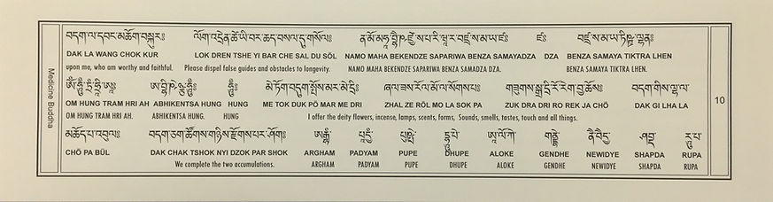 Medicine Buddha Sadhana 10