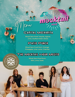 Mocktail Hour Bar Menu