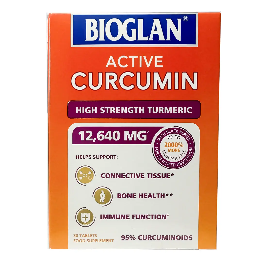 Bioglan Active Curcumin with 95% curcuminoids, 30 Tablets