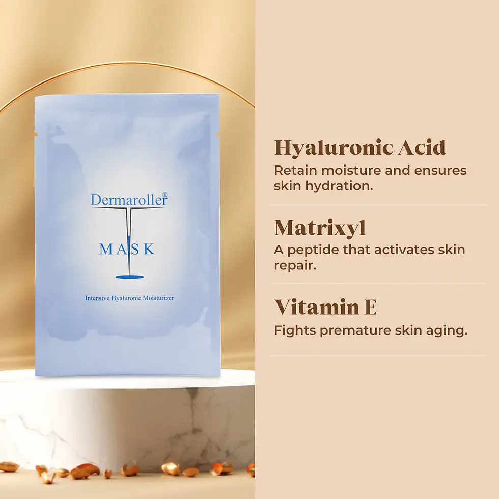 Thumbnail: Dermaroller Face Moisturizer Mask 10 x 18 ML