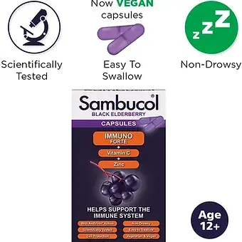 Thumbnail: Sambucol Immuno Forte Capsules - 30 Capsules
