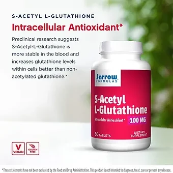 jarrow acetyl glutathione Jarrow Formulas S-Acetyl L-Glutathione, 100 mg - 60 Tablets