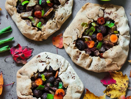 Sumac, potato & root vegetables Galette