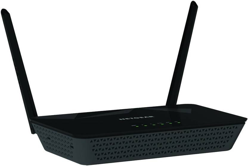 Thumbnail: Netgear D1500 N300 WiFi Modem Router  (Black)