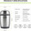 Thumbnail: Home Puff Double Wall Vacuum Insulated- Stainless Steel Food Jar - 480 ml Steel