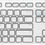 Thumbnail: Dell KM636 Wireless Laptop Keyboard (White)