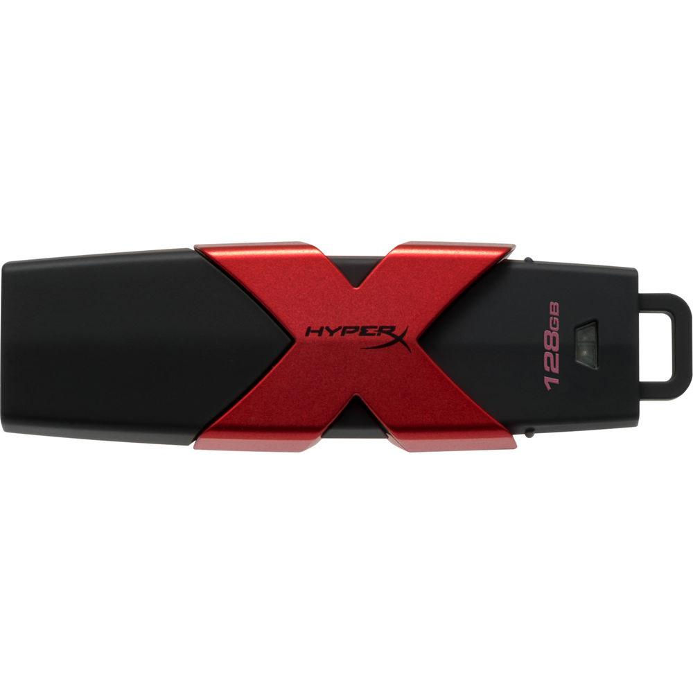 Kingston 128GB HyperX Savage USB 3.0 Flash Drive Red&Black