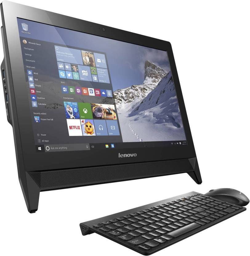 Thumbnail: Lenovo - (Pentium Quad Core/4 GB DDR3/500 GB/Windows 10 Home)(19.5 Inch Screen)