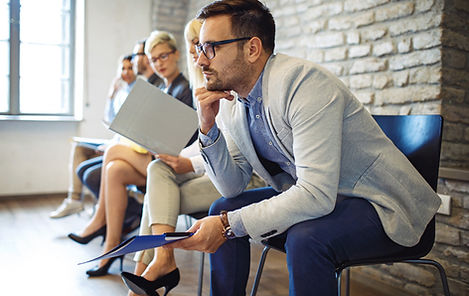 candidate appearing for a job interview
