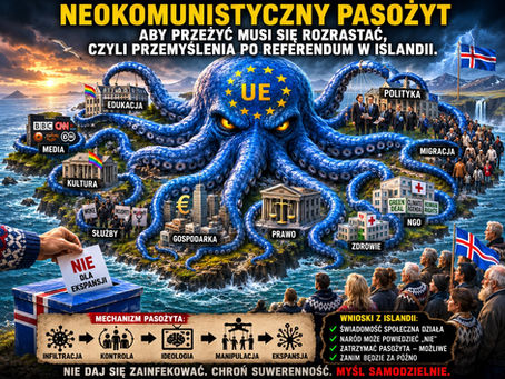 Neokomunistyczny pasożyt aby przeżyć musi się rozrastać, czyli przemyślenia po referendum w Islandii.
